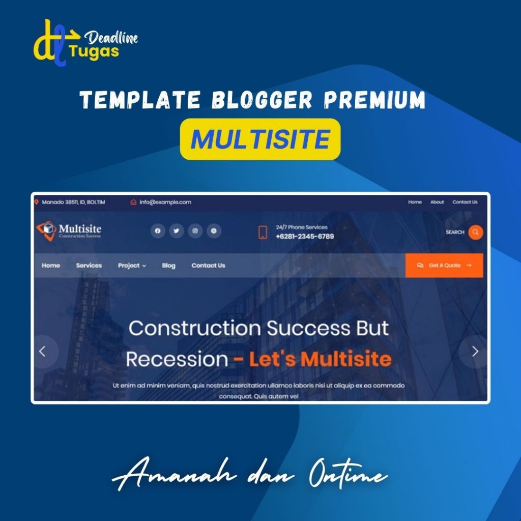 Jual Template Premium Multisite Responsive Goomsite Blogger | Shopee ...