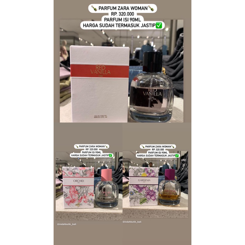 Jual ZARA PARFUM WOMEN Original store | Shopee Indonesia