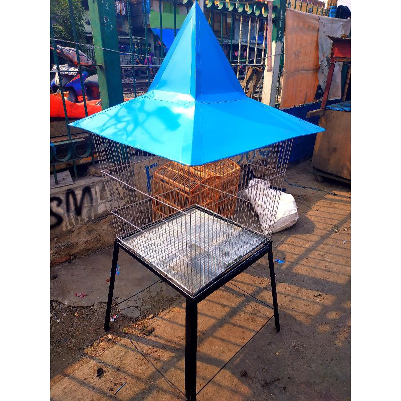 Jual COD Kandang Besi Kaki besar Model Krucut Keluar Kota Bisa | Shopee