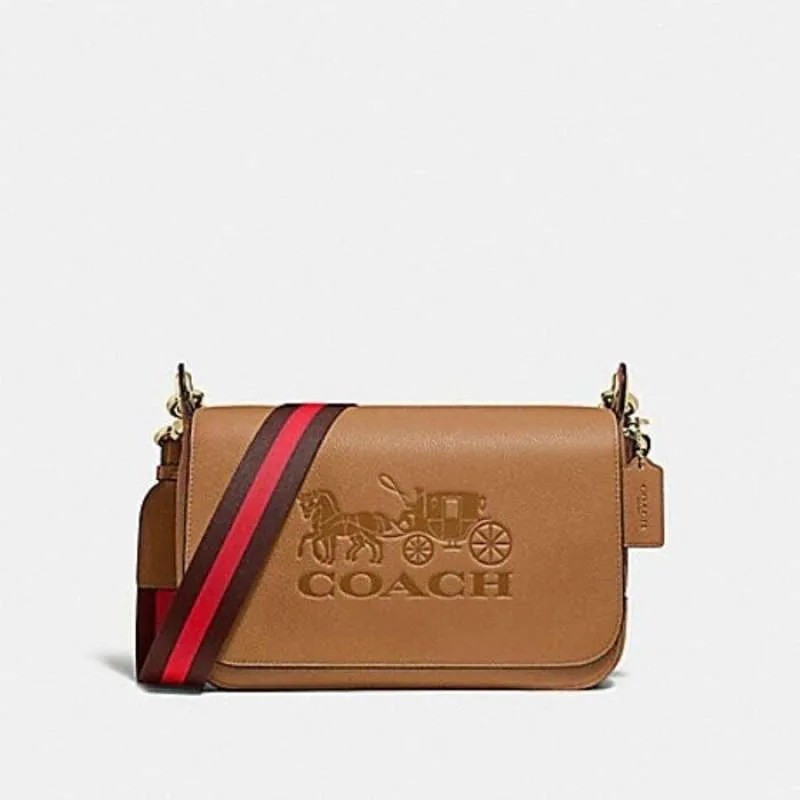 Jual COACH Jes Crossbody In Colorblock in Light Saddle 100 original