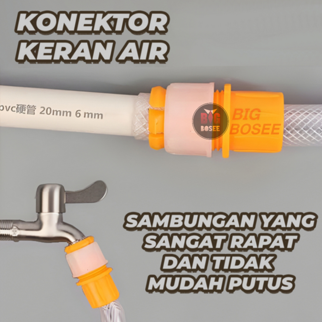 Jual Bb Konektor Selang Air Sambungan Keran Fleksibel Adaptor