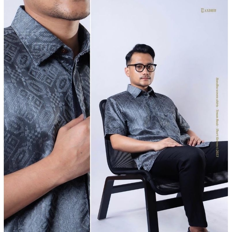 KEMEJA HILMI - Silver main image 1