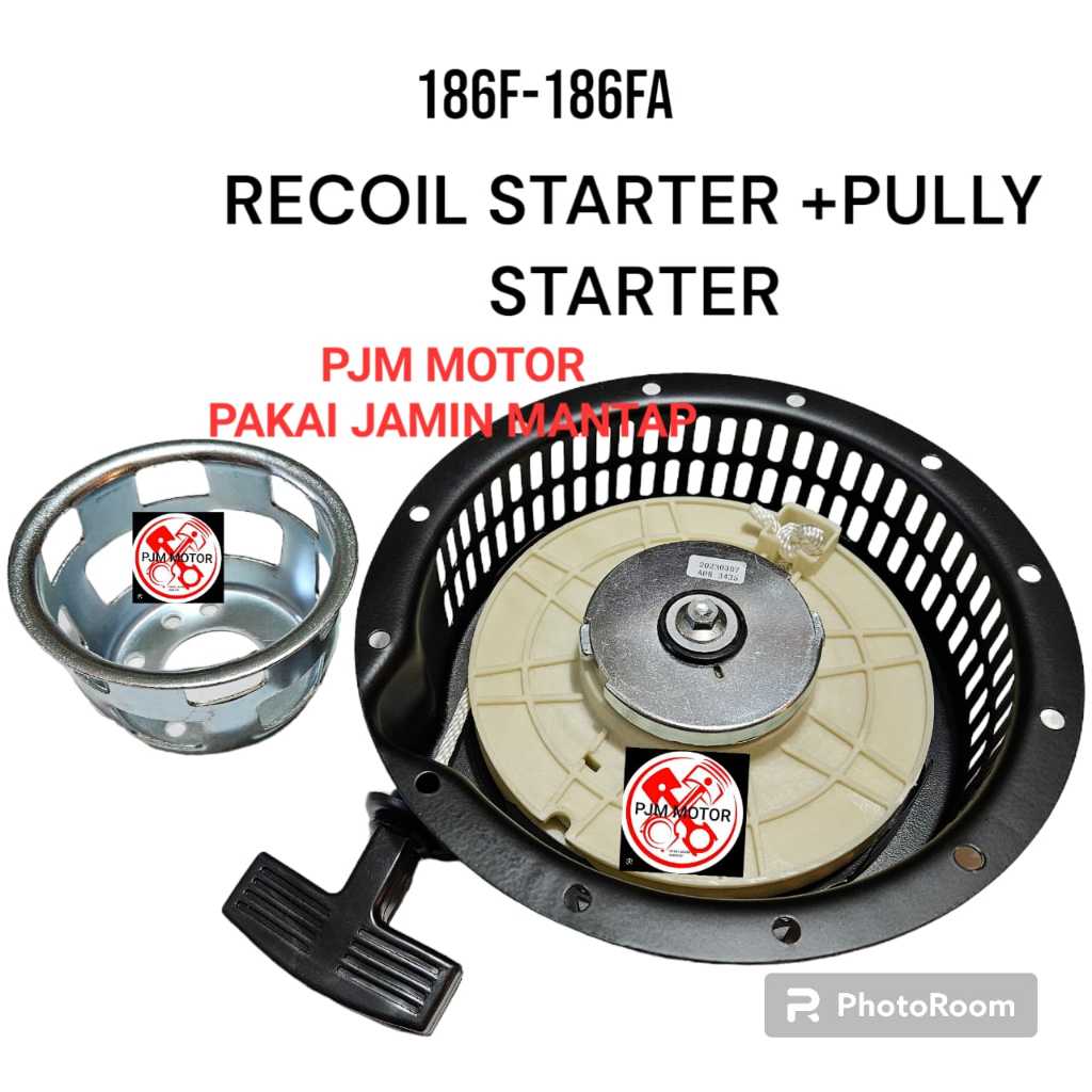 Jual 186 Recoil starter assy tarikan kap engkol starter mesin pengerak ...