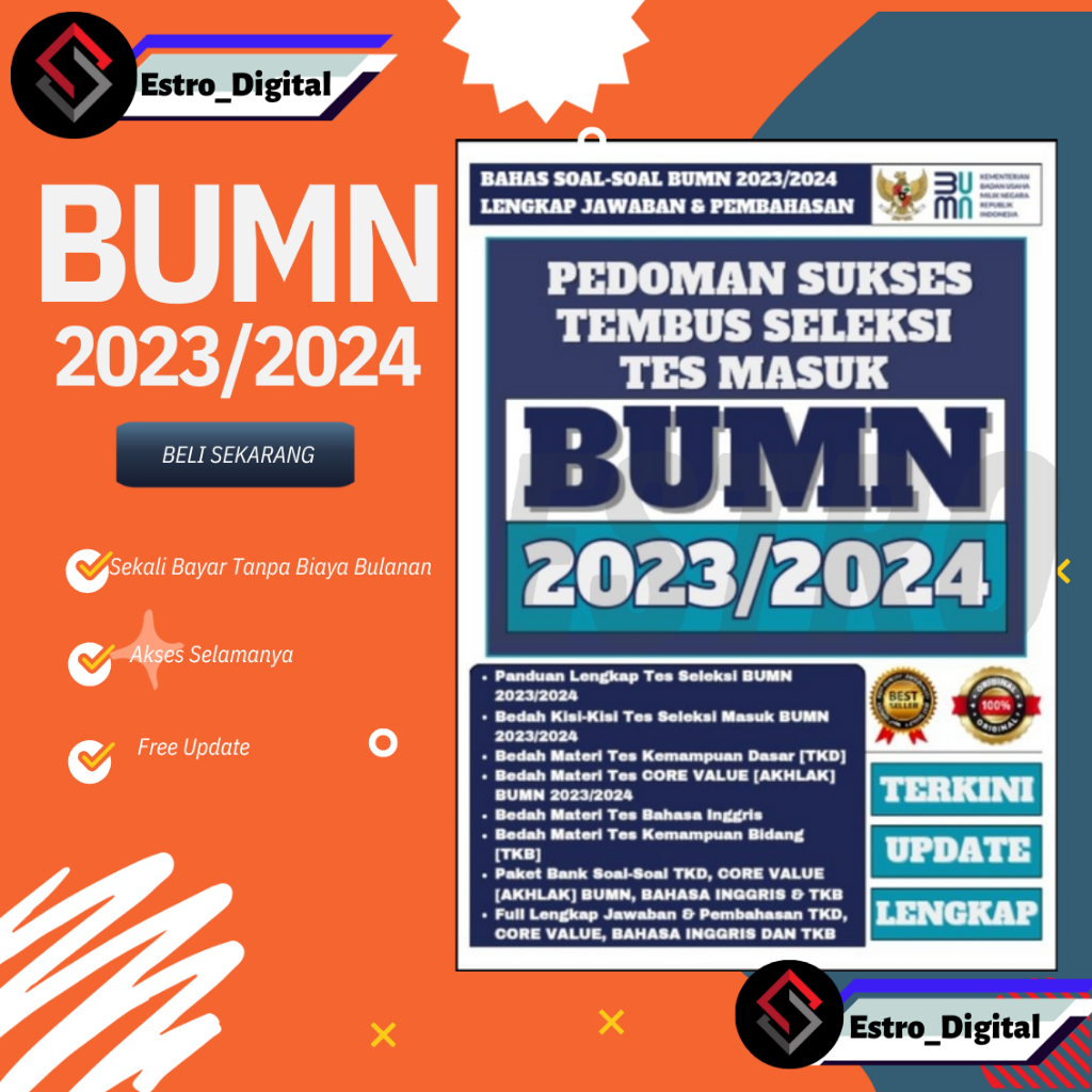 Jual [ ID17B6 ] BUMN 2023/2024 - Pedoman Sukses: Menghadapi Soal-Soal ...