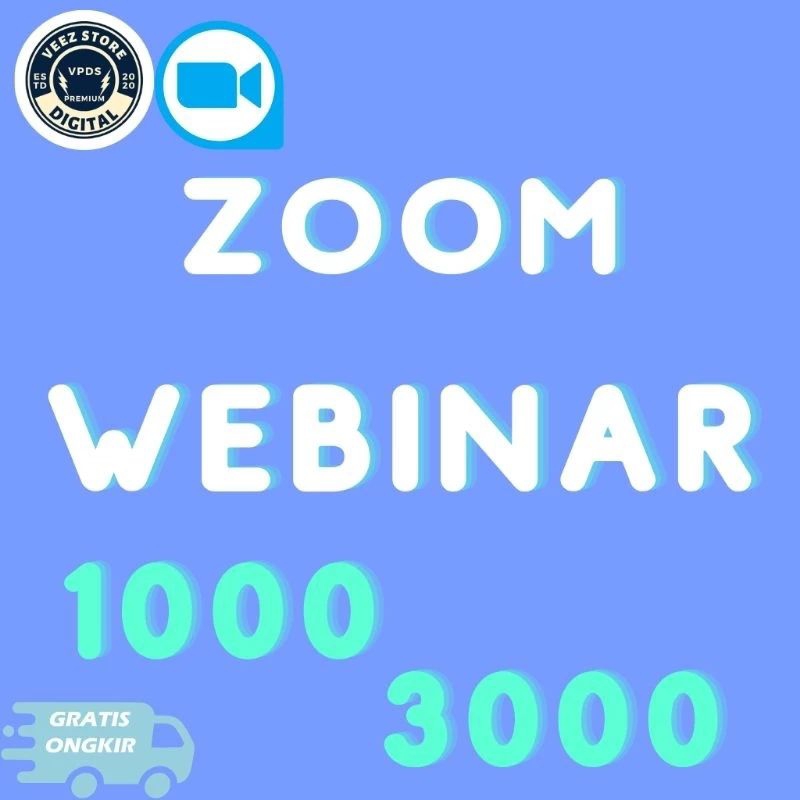 Jual Zoom inar 1000 3000 dan 5000 peserta Harian Shopee Indonesia