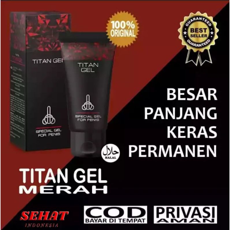 Jual Titan Gel Red Pembesar Vital Pemanjang Penis Kuat Tahan Lama Asli Permanen Shopee Indonesia 5819