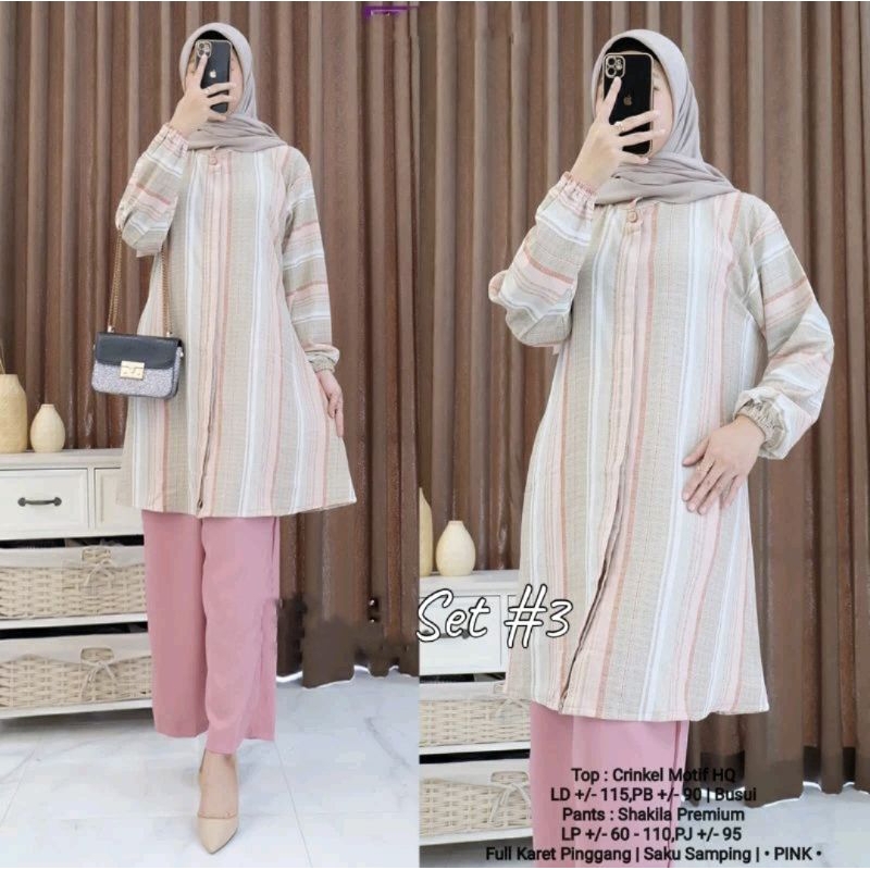 Jual SETELAN TUNIK JUMBO KRINGKEL MEWAH(100% REALPICK) | Shopee Indonesia