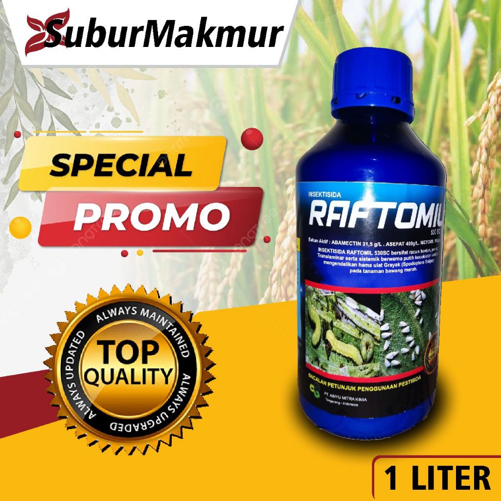 Jual RAFTOMIL 530SC 1 LITER PROMO GROSIR INSEKTISIDA DENGAN 3 BAHAN ...
