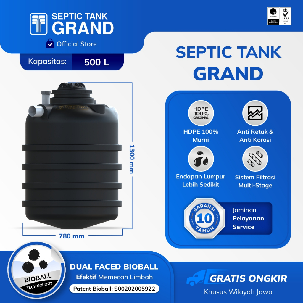 Jual Septic Tank Bio Septic Bio Tank Liter Garansi Tahun Ramah