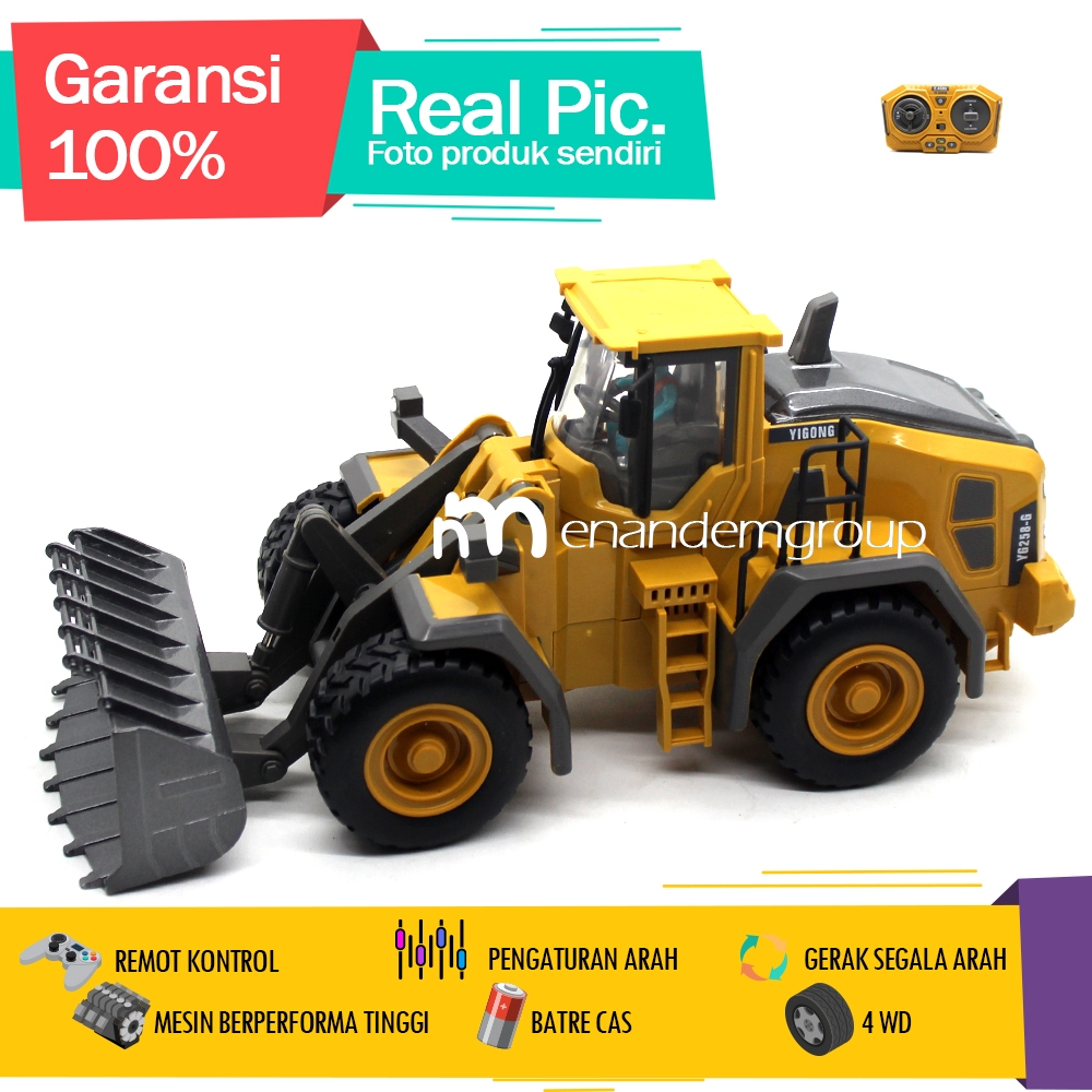 Jual Yigong Mainan Mobil Remot Kontrol RC Truk Alat Berat Buldoser ...