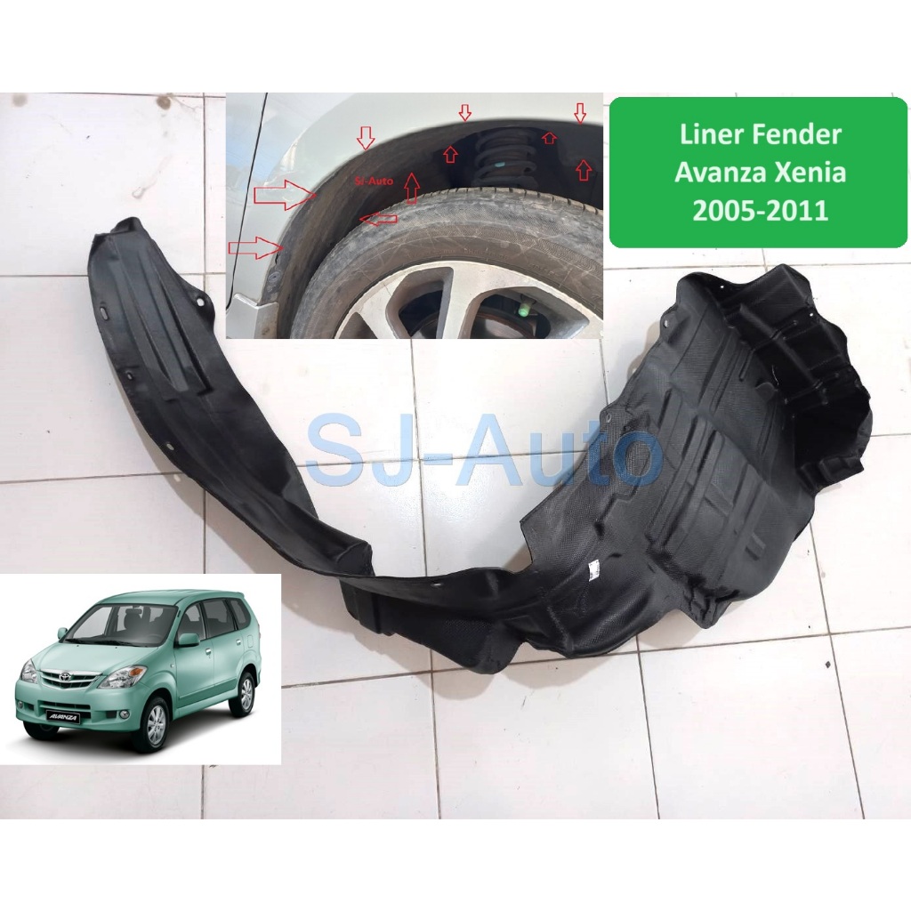 Jual Liner Fender Inner Fender Avanza Xenia 20042011 Depan Shopee