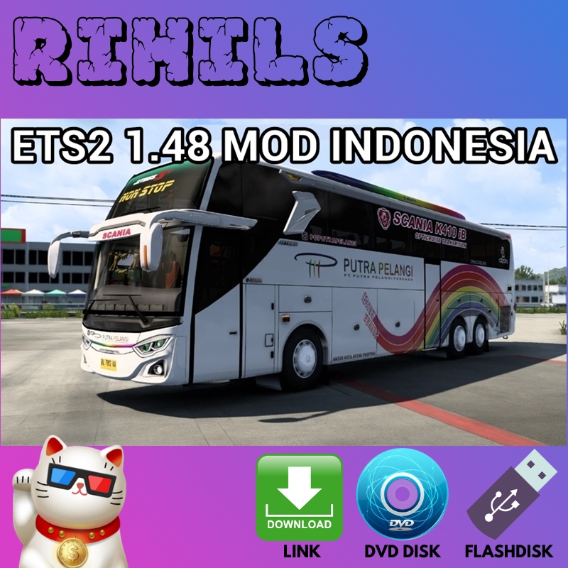 Jual ETS2 | Euro Truck Simulator 2 1.48 Mod Indonesia Game Untuk ...