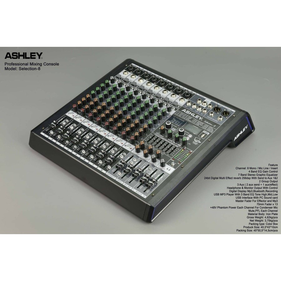 Jual Mixer Ashley Selection 8ch 8 channel Usb Audio Interface PC ...