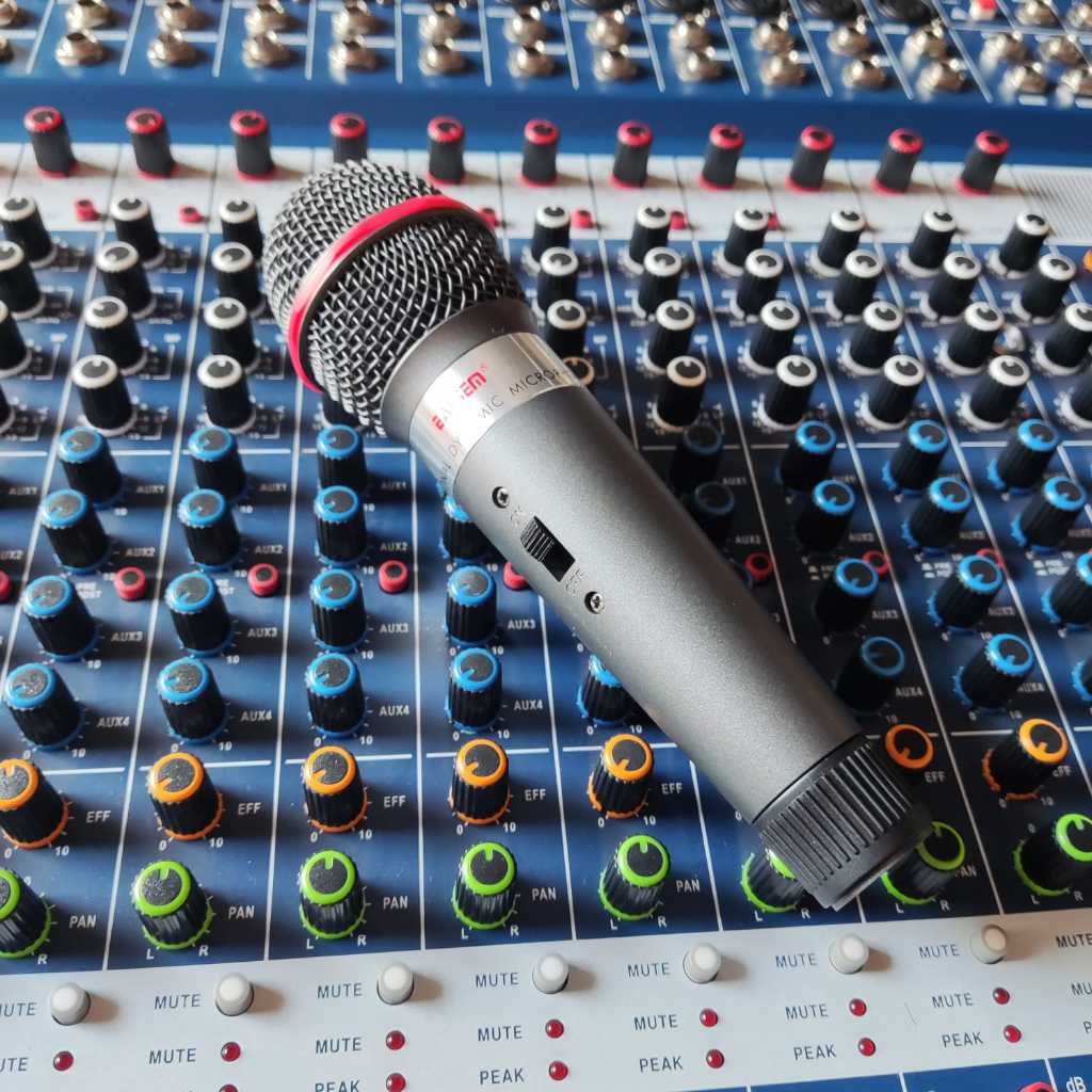 Jual Mic Condenser Ealsem ES-500 Super Peka 1200 Ohm | Shopee Indonesia