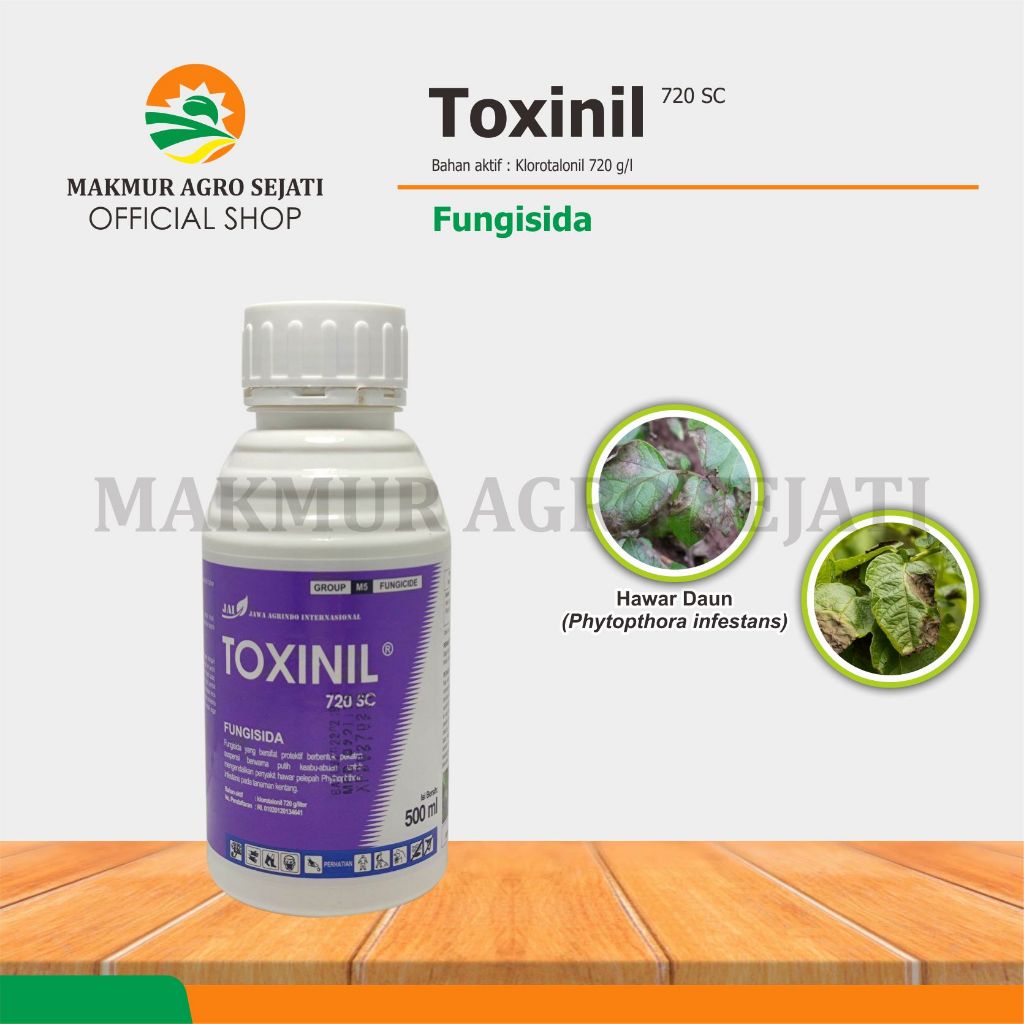 Jual Fungisida TOXINIL 720 SC Mengendalikan penyakit hawar pelepah ...
