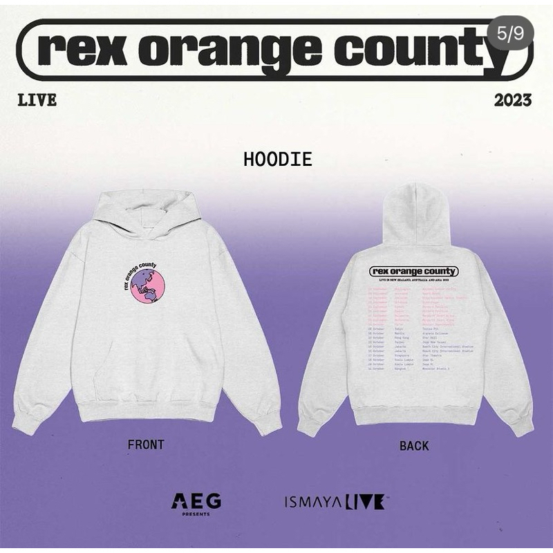Jual Hoodie Rex Orange County Asia Tour 2023 Shopee Indonesia