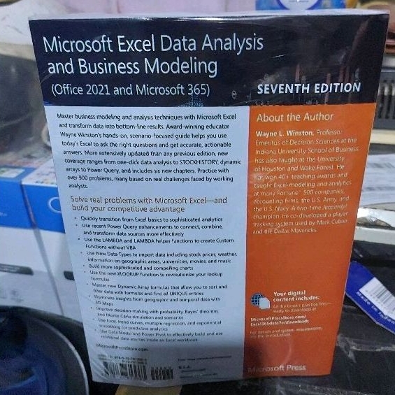Jual Buku Microsoft Excel 365 Data Analysis and Business Modeling ...
