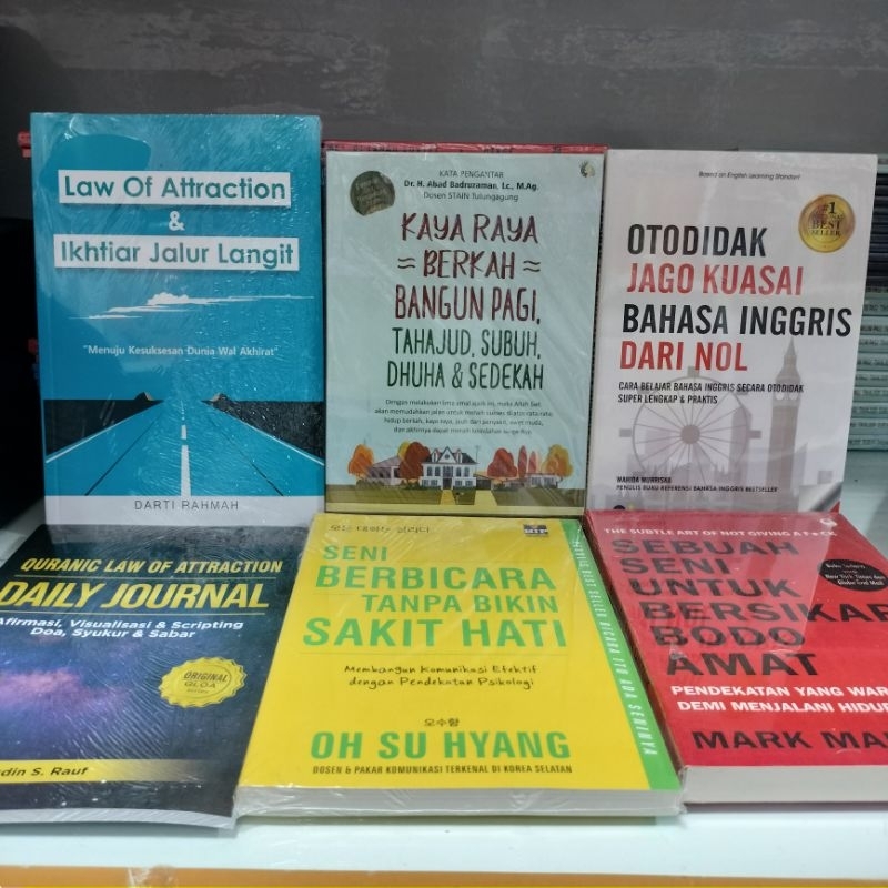 Jual Paket 6 Buku Law Of Attraction Ikhtiar Jalur Langit, Kaya Raya ...