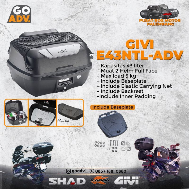 Jual Box Motor Givi E43ntl Adv Shopee Indonesia 2309