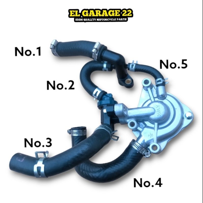 Jual SELANG RADIATOR THERMOSTAT PIPA SAMBUNGAN AIR RADIATOR VARIO 125/ ...