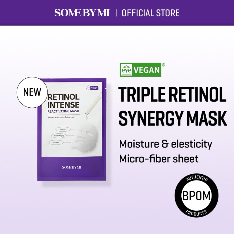 Jual SOME BY MI Retinol Intense Reactivating Mask Sheet 1pcs Shopee