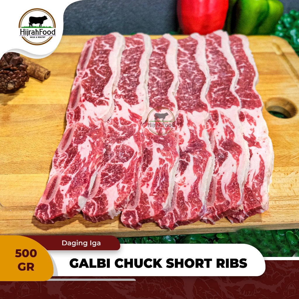 Jual US Beef Galbi / Kalbi Chuck Short Ribs Bone-In / Korean BBQ - (Qty ...