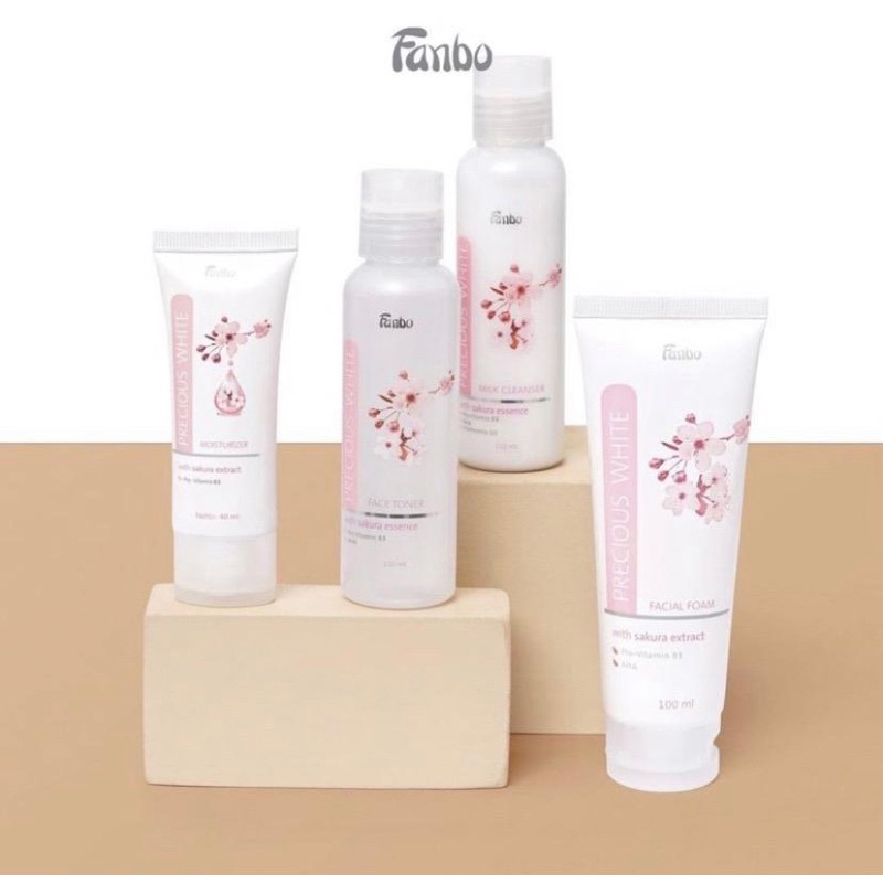 Jual Fanbo Precious White With Sakura Extract Series (Milk Cleanser ...