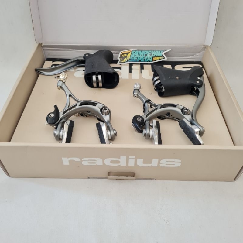 Jual U Brake Rem Set Sepeda Balap Roadbike Radius Box | Shopee Indonesia