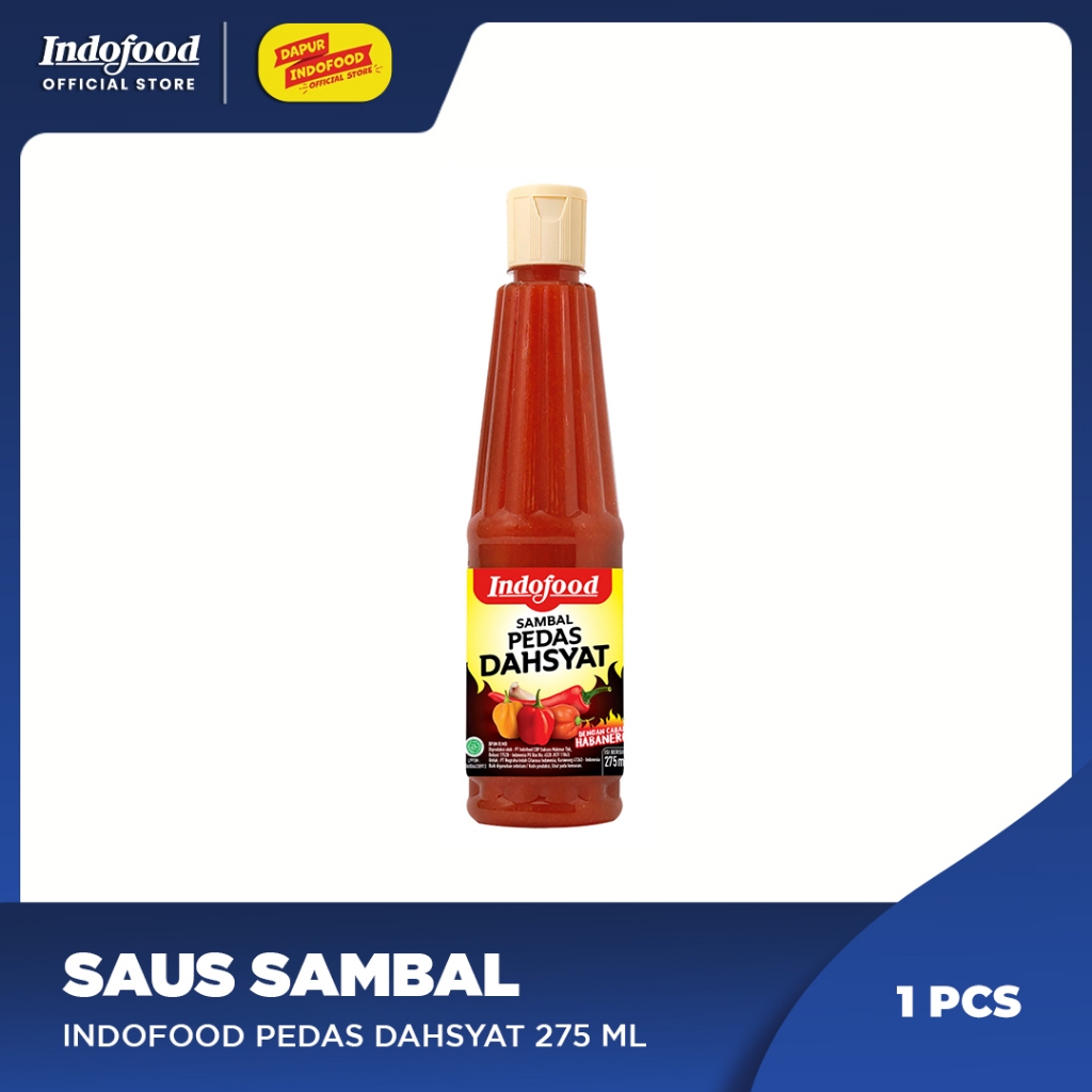 Jual Sambal Indofood Pedas Dahsyat 275 Ml | Shopee Indonesia