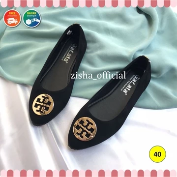 Blackpanda Flat Shoes Sepatu Black Panda Sepatu Wanita Flatshoes Wanita Black Panda Lake Lancip