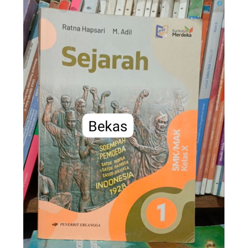 Jual Sejarah SMA Kelas 10 X Kurikulum Merdeka Penerbit Erlangga ...