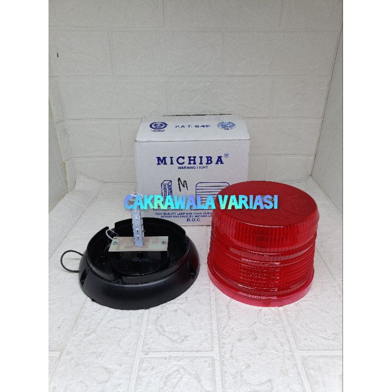 Jual LAMPU LED ROTARI MERAH 12-24 VOLT (13cm) | Shopee Indonesia