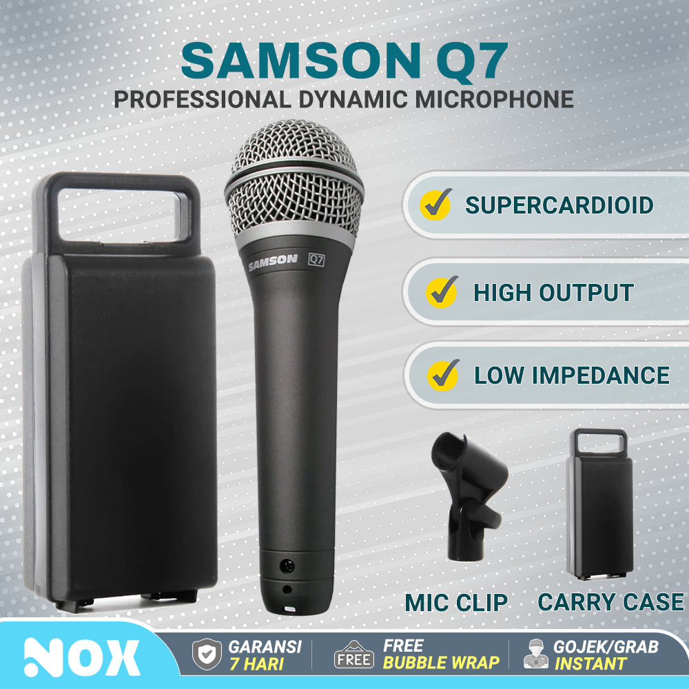 Jual Samson Q7 professional dynamic microphone mic rekaman acara karoke ...