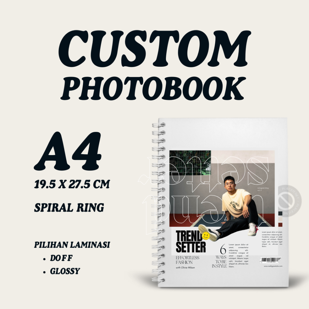 Jual A4 Cetak Photobook Spiral Yearbook Hardcover Spiral Photobook Hardcover Ring Album 1141