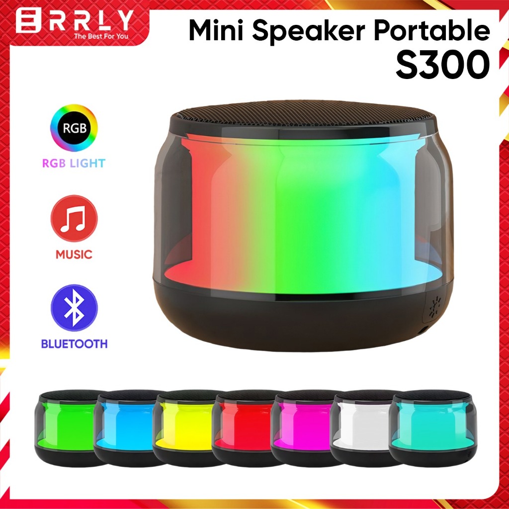Jual Speaker Bluetooth Portable Rainbow Lights LED RGB HiFi Wireless ...