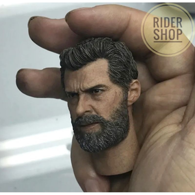 Jual skala 1/6 head logan Wolverine marvel old version figure kitbash ...