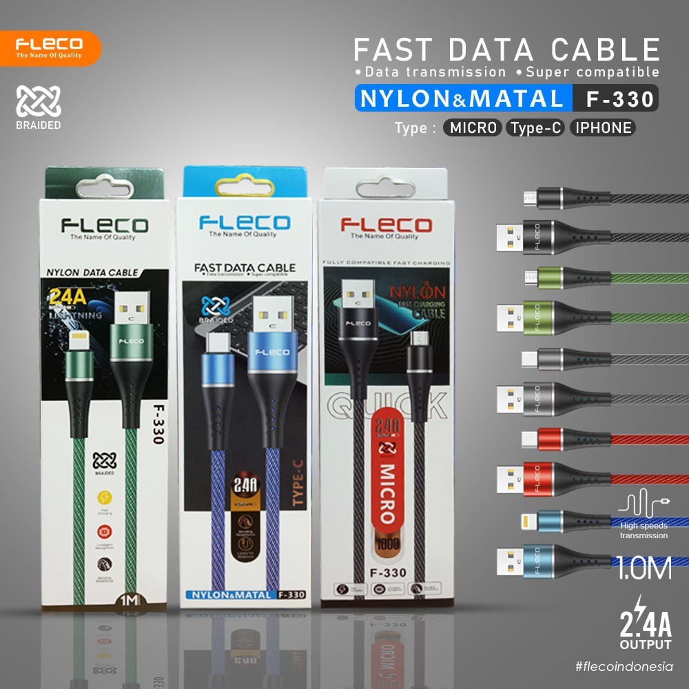 Jual Kabel Data Fleco F Fast Data Cable Shopee Indonesia