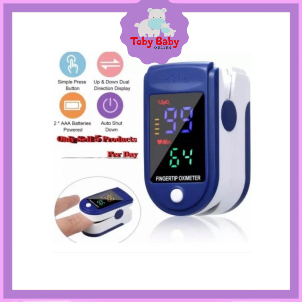 Jual Fingertip pulse Oximeter / Oxymeter spo2 Alat Ukur Kadar Oksigen ...