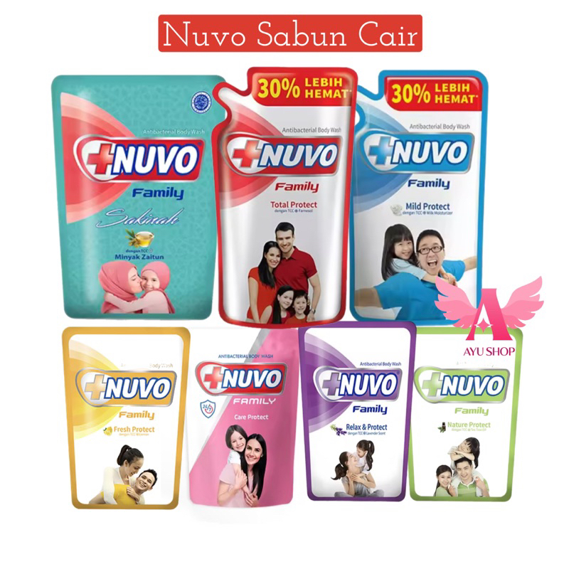 Nuvo Body Wash Sabun Mandi Cair 825ml 400ml
