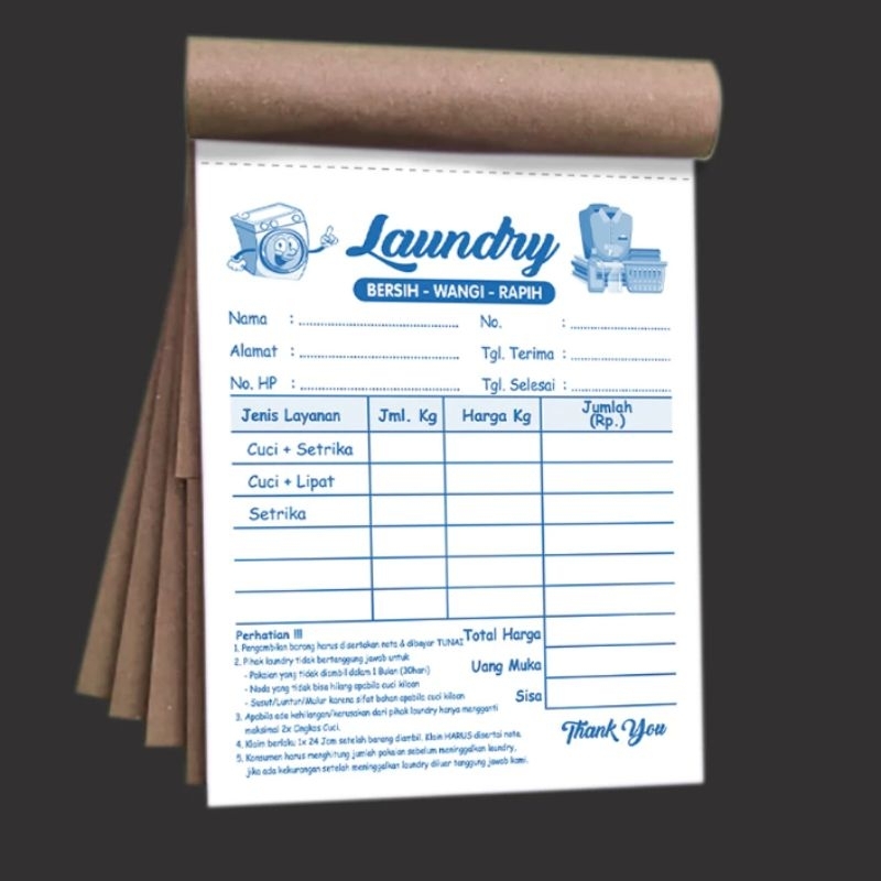 Jual Nota laundry ncr | Shopee Indonesia