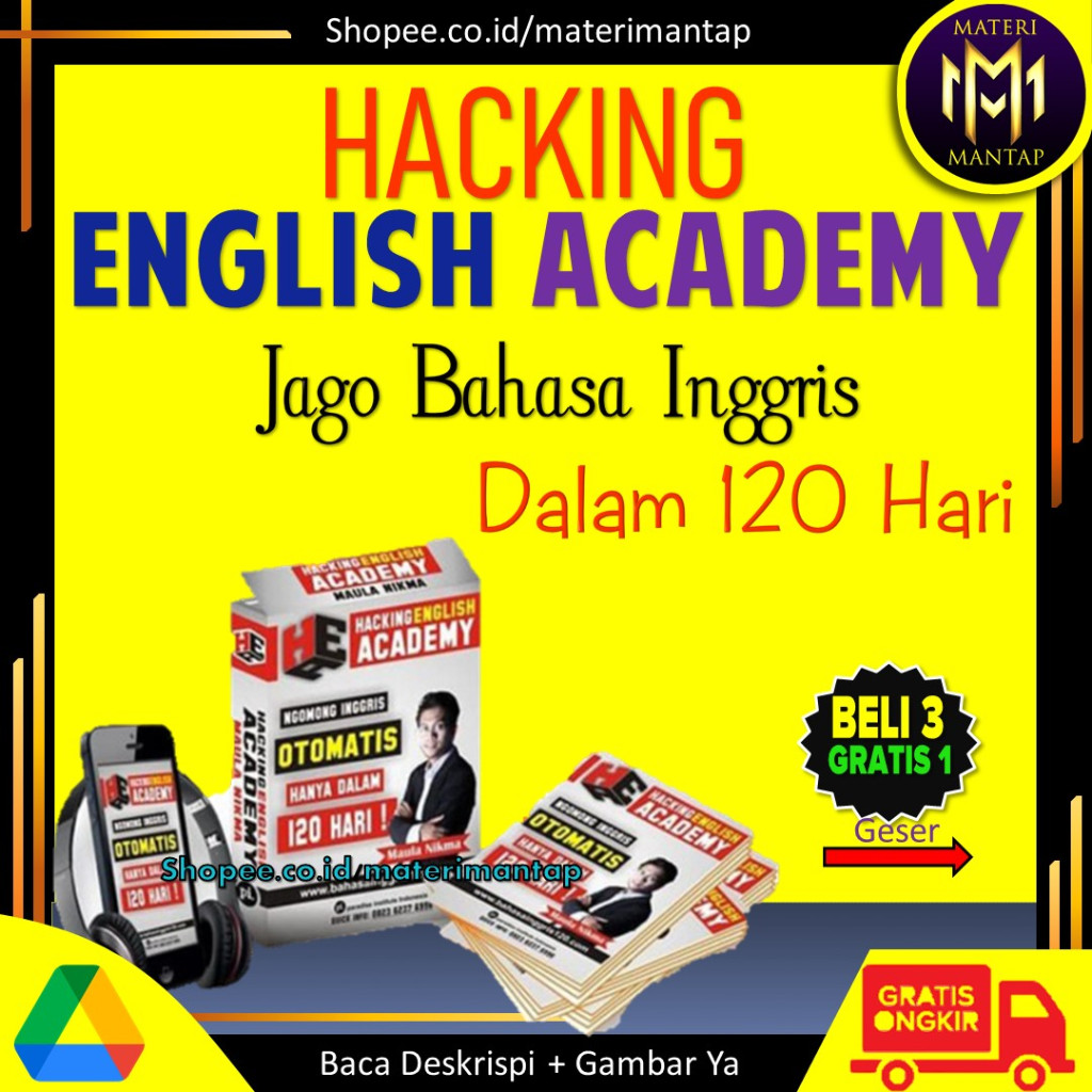 Jual Belajar Bahasa Inggris Dalam 120 Hari by Hacking English Academy