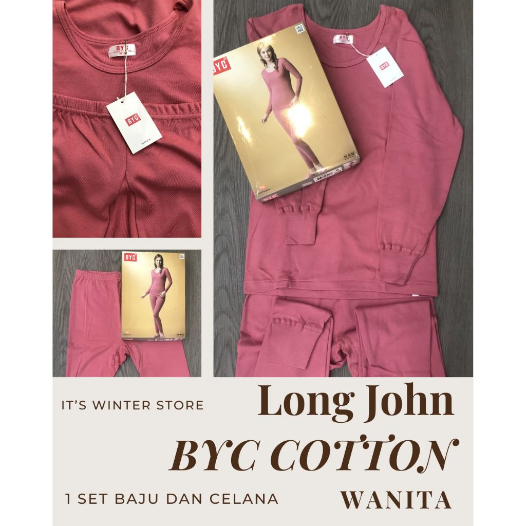 Jual Long John Wanita Musim Dingin Pakaian Baju Dalam Winter BYC Bahan ...