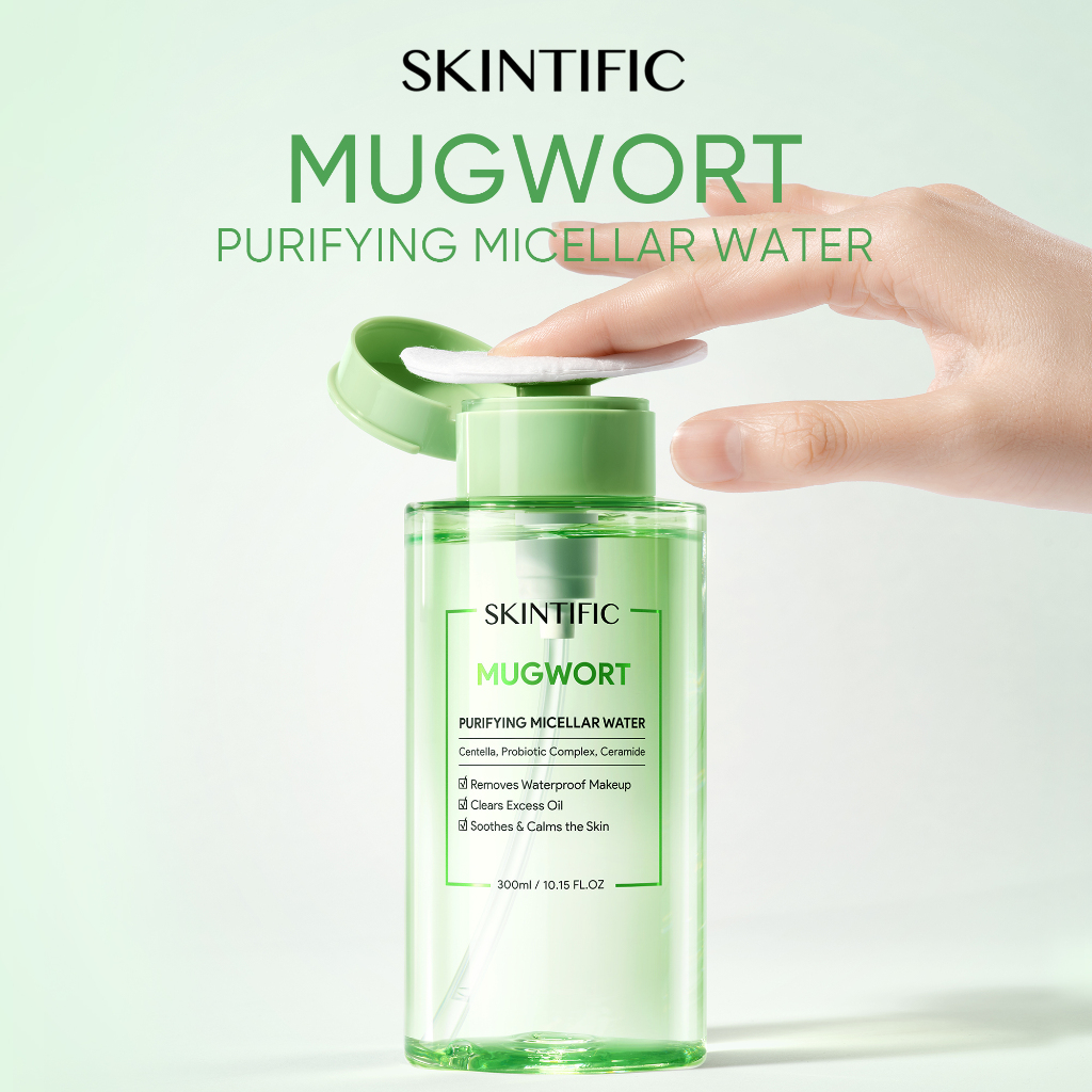 Jual SKINTIFIC Mugwort Purifying Micellar Water Cleansing Oil/Clean and