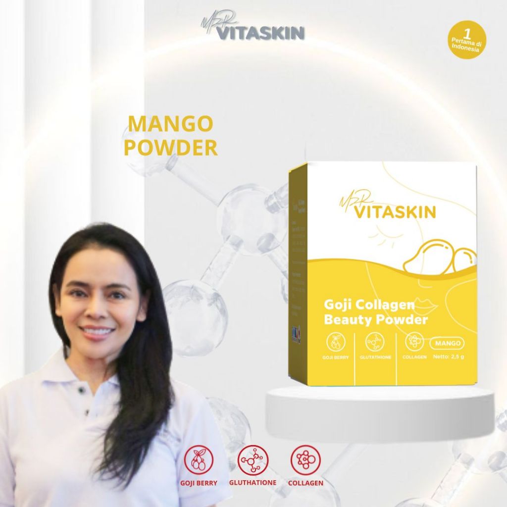 Jual Mzr Vitaskin Goji Collagen Beauty Powder Mango 1Box 20sashet