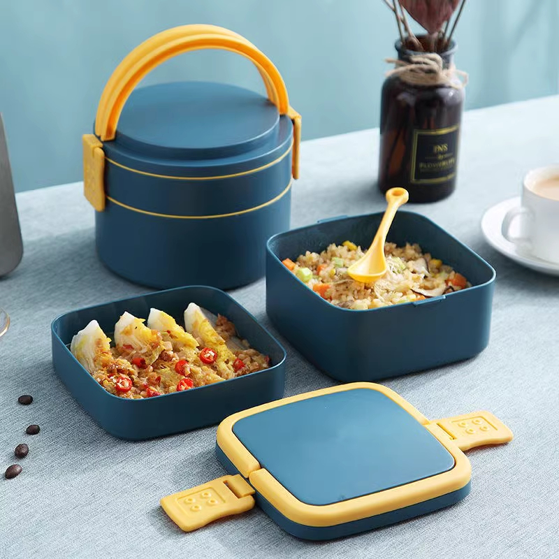 Jual lunch box/Kotak Makan 2 Tingkat 7010/7011 Tempat Bekal Makan