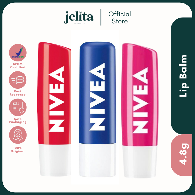 Jual Jelita Cosmetics - Nivea Lip Balm Stick 24h melt-in moisture ...