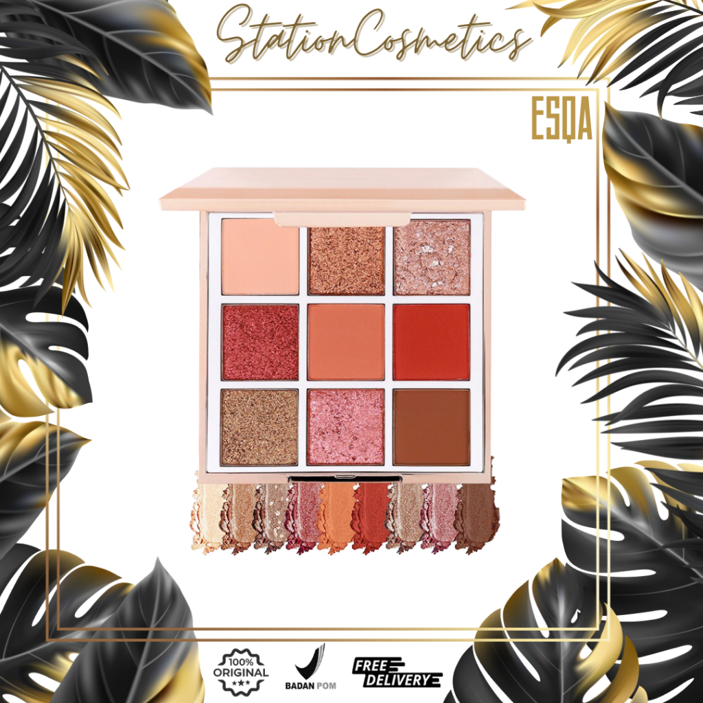 Jual ESQA Goddess Eyeshadow Palette Peach Pink Steel Mauve Goldie Bronze Shopee