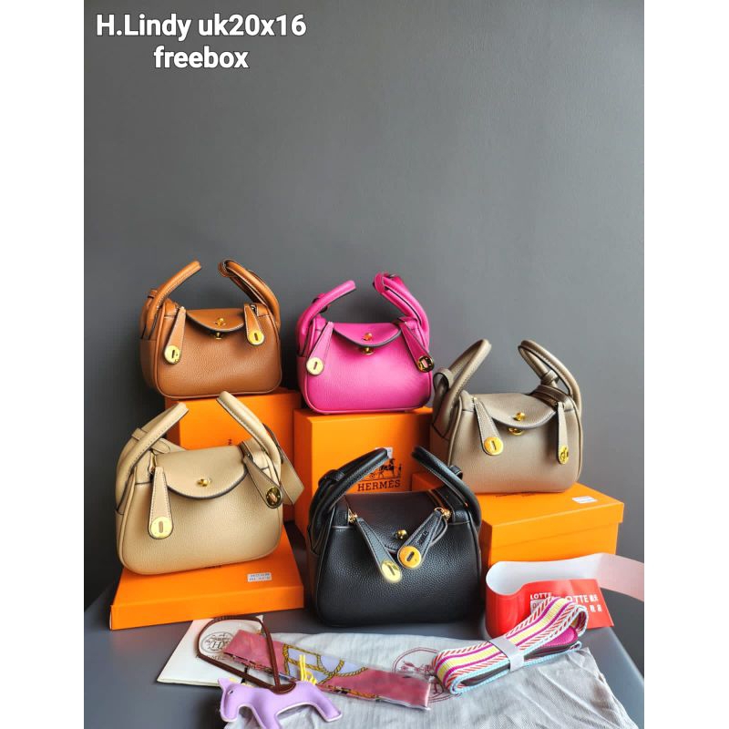 Tas hermes lindy original size 20.