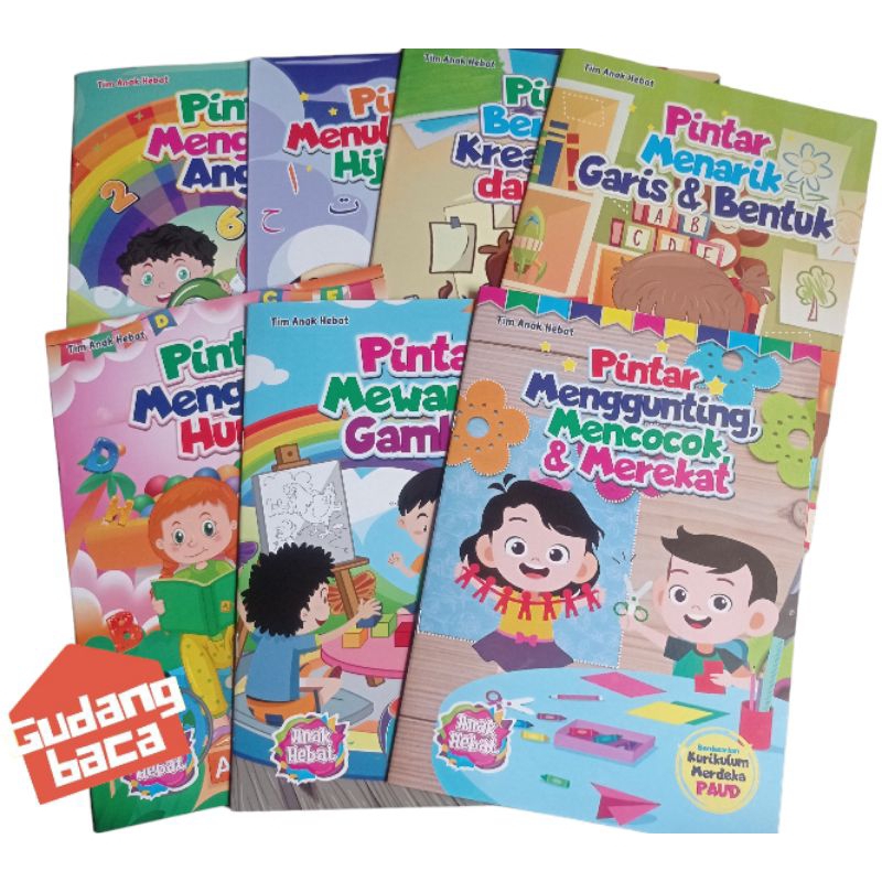 Jual Buku Anak Hebat PAUD Paket 7 Buku Kurikulum Merdeka  TAH | Shopee