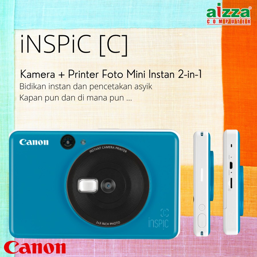 Jual Camera iNSPiC [C] Kamera Printer Foto Mini Instan 2-in-1 | Shopee ...